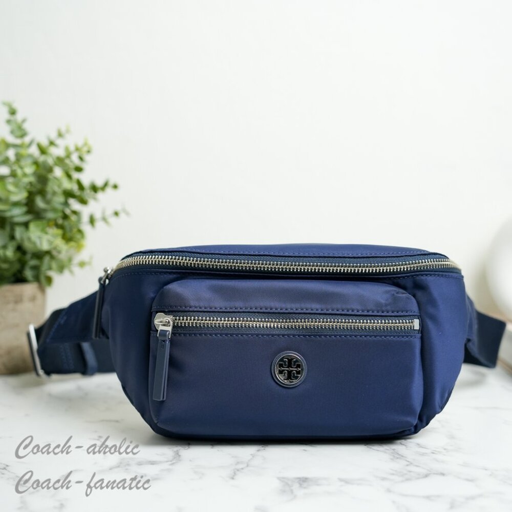 Tory Burch Nylon Belt Bag Fanny Pack 170436 in Tory Navy Lightweight NWT